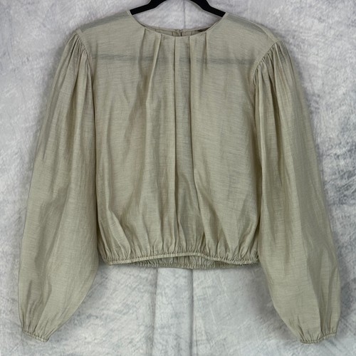 Ae77 top donna - beige, manica