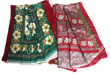 Sari vintage indiani stampati