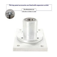 Piatto fisso per pole dance, piano superiore traforato per performance a soffitto