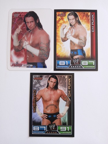 Cards wrestling punk wwe - cards,