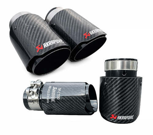 Punte scarico akrapovic - scarico, fibra