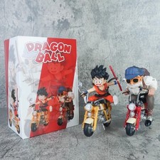 Dragon Ball Motorcycles Set Figure Goku Master Roshi Giocattoli in Scatola PVC Espositore Regalo