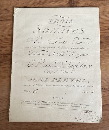 Pleyel ignace ignaz - ignace, trois