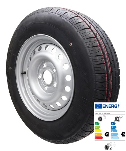 Ruota completa 195 - /70r14, 96n