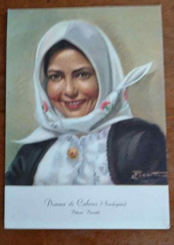 4833 cartolina donna - donna, di