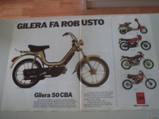 advertising Pubblicità 1983 GILERA CBA 50 - GSA 50/125 TG2/125 TG3/125 C2