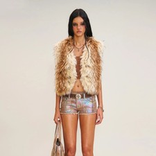 Gilet pelliccia sintetica