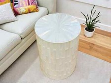 15 " Selenite Tavolo Top/Tamburo Stile Decorazione/Selenite Sassi Lato Tavolino