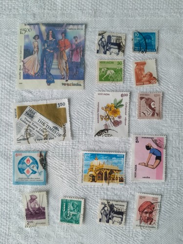 Lotto francobolli indiani - -, 15