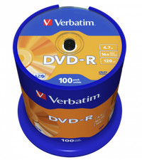 100 DVD -R VERBATIM vergini