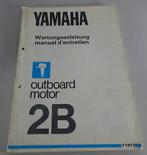 Manuale Di Manutenzione Yamaha Fuoribordo 2B Stand 11/1979
