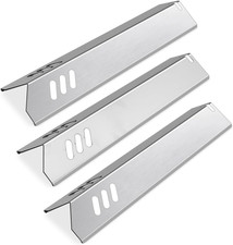 Confezione 3 Piastre Termiche 14 3/16 Pollici Acciaio Inox Ricambio per Uniflame GBC1030W