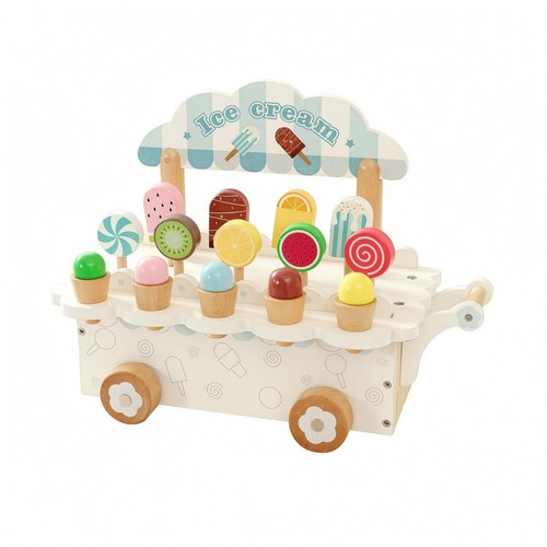Carrello gelati legno - gelati,