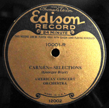 78 RPM RECORD EDISON FIRST