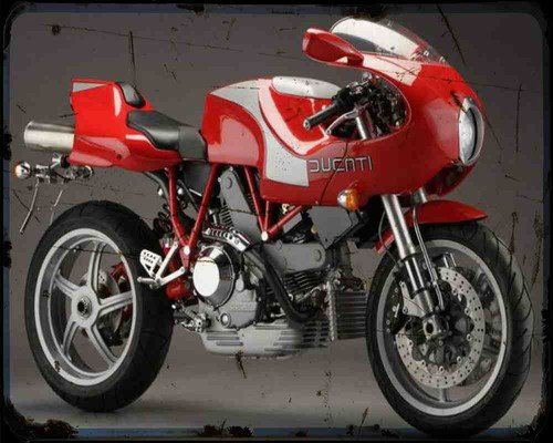 Insegna metallo ducati mhe - ducati,