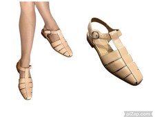 Jeffrey Campbell Sandali Landen Donna Beige Pelle Ballerine 37 7