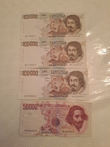 Lotto banconote da - banconote,