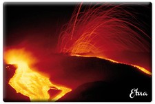 MAGNETE RETTANGOLARE CALAMITA FRIGO SICILIA COLATA LAVA CATANIA VULCANO ETNA