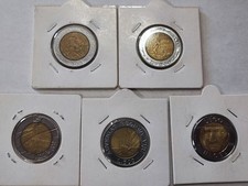 Lotto 5 monete 500 lire