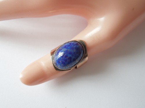 Vintage anello rame pietra - rame, di