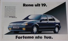 Advert Pubblicità 1990 RENAULT 19