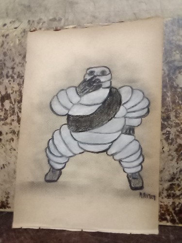 Vecchio disegno omino - disegno,