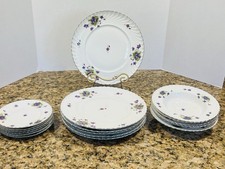 Royal Tettau Germany US Zone Violets set stoviglie porcellana 18 pezzi vintage