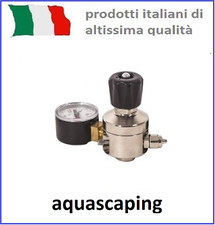 Riduttore di pressione AQUILI con 1 manometro di alta per impianto CO2 acquario