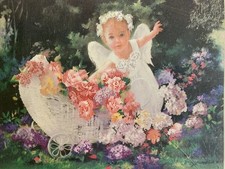 Baby Angel in Garden ColorArt