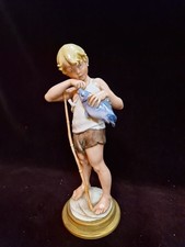  Giuseppe Cappè originale, porcellana Capodimonte " PESCATORINO"