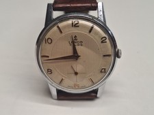 Lanco orologio vintage uomo meccanico carica manuale 35 mm 1305 dial tapisserie