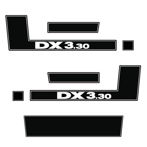 Adesivo deutz dx3 cofano - adesivo,