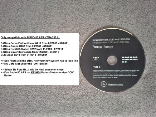Dvd mercedes navigazione audio - mercedes,
