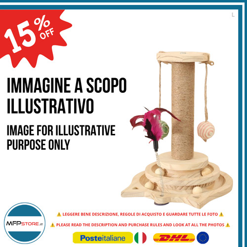 Giostra tiragraffi legno 4 - giostra,