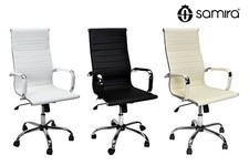 Poltrona presidenziale sedia da ufficio regolabile in ecopelle mod. TORINO