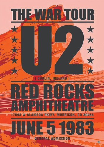 Red rocks replica poster - u2,