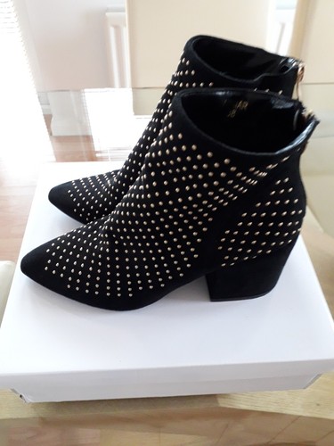 Stivaletto moda pelle nero - moda,