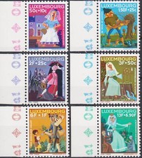 Luxembourg 1966 Fairy tales,Legends,Stories,Cat,Fish,Welfare Fund,MNH