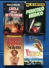STOCK 4 LIBRI  Konsalik - Slaughter - Cussler - Robbins