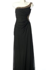 BUTIK DAYI Abito monospalla Donna Abito Taglia IT 42 nero elegante