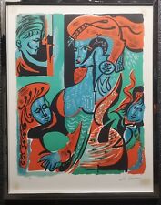 litografia In Cornice Andrè Masson Arte Moderna Francia quadro astratto