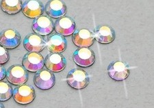 STRASS termoadesivi Prima Qualità Korea 100pz SS20 5mm Crystal AURORA BOREALE ab