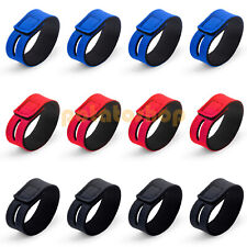 12pz Fascette per Canna da Pesca Porta Cinghie Regolabili Neoprene Cravatta Cintura Accessori 