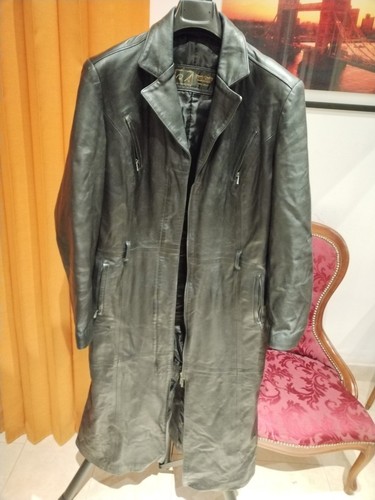 Trench vintage vera pelle - trench, made