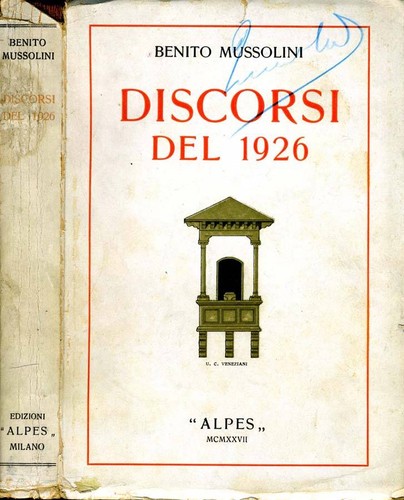 Discorsi del 1926 benito - discorsi,