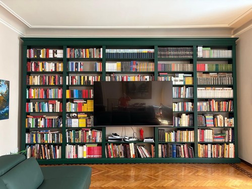 Bellissima libreria verde - libreria, in