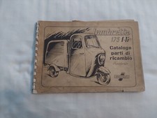Catalogo parti di ricambio e variazioni Lambretta 175 f-li originale