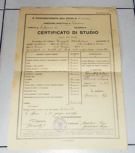 Certificato studio diploma - certificato,