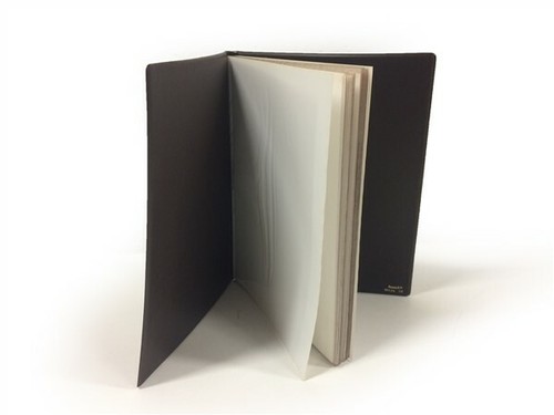 Porta menu similpelle - menu', marrone