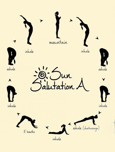 Saluto sole yoga - sole, 'a'